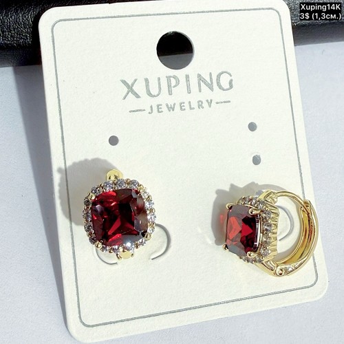 Сережки Xuping14К 10904 (1.3см)